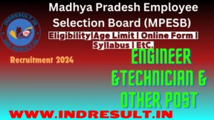 MP ESB Group 3 Recruitment 2024