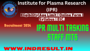 IPR Multi Tasking Staff MTS Recruitment 2024